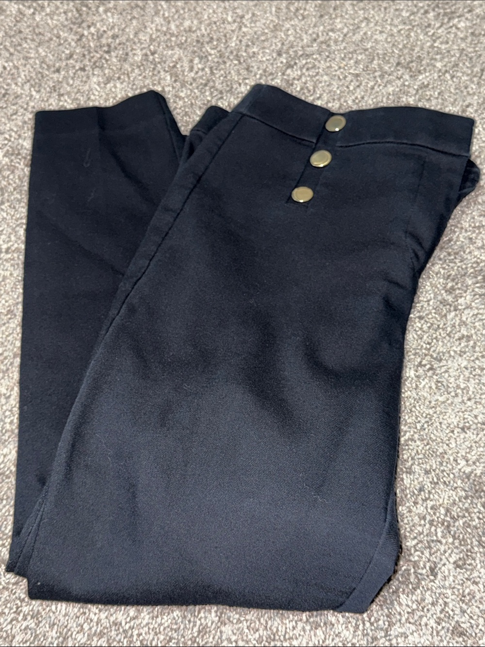 LOFT Black Pull-On Ankle Pants 10P